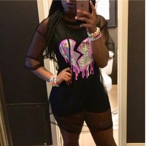 mesh t shirt dress festival